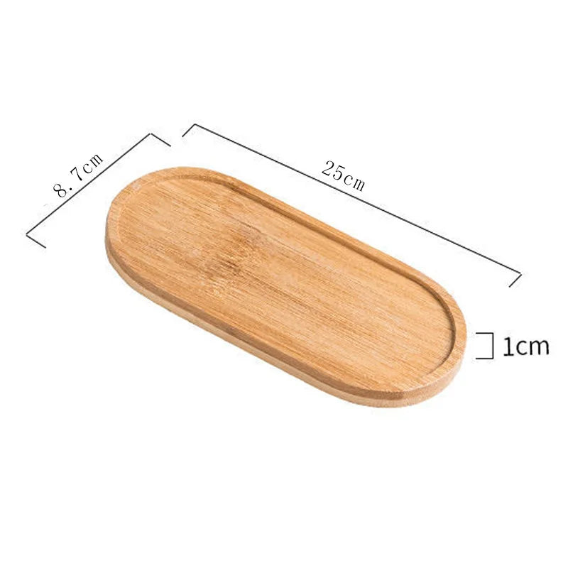 Wooden Vanity Tray – Bathroom Countertop Organizer for Soap, Candles & Jewelry