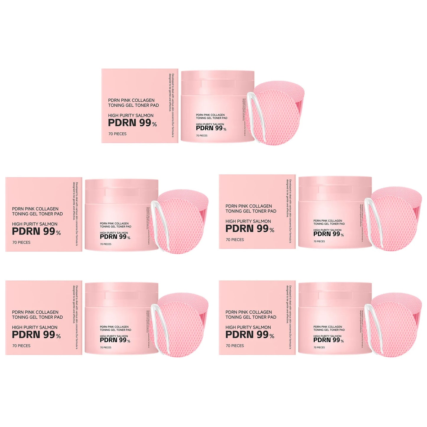 PDRN Pink Collagen Toner Pads – Brighten, Firm & Hydrate Skin