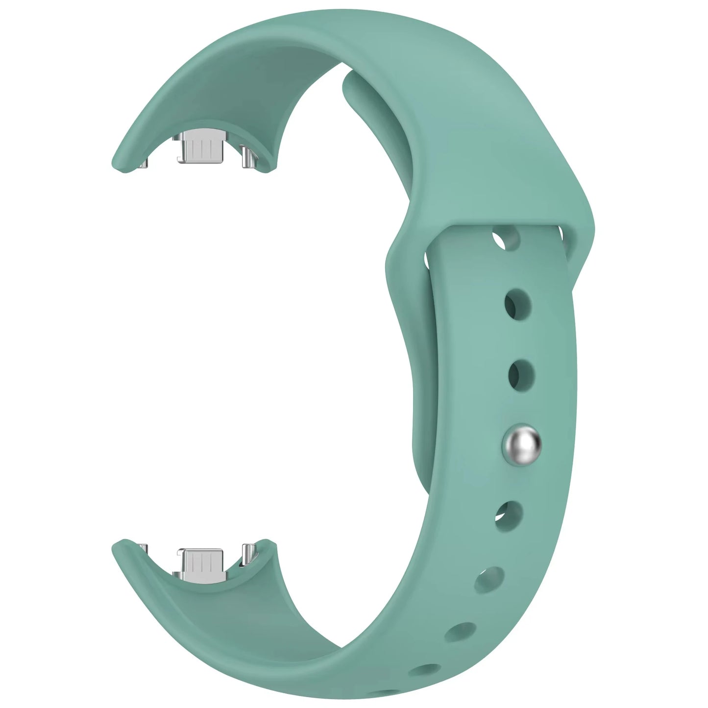 Silicone Sport Replacement Strap for Mi Band 10 9 8 Peaceful Pleasures Health and Wellness Pine Needle Green For Xiaomi band 8