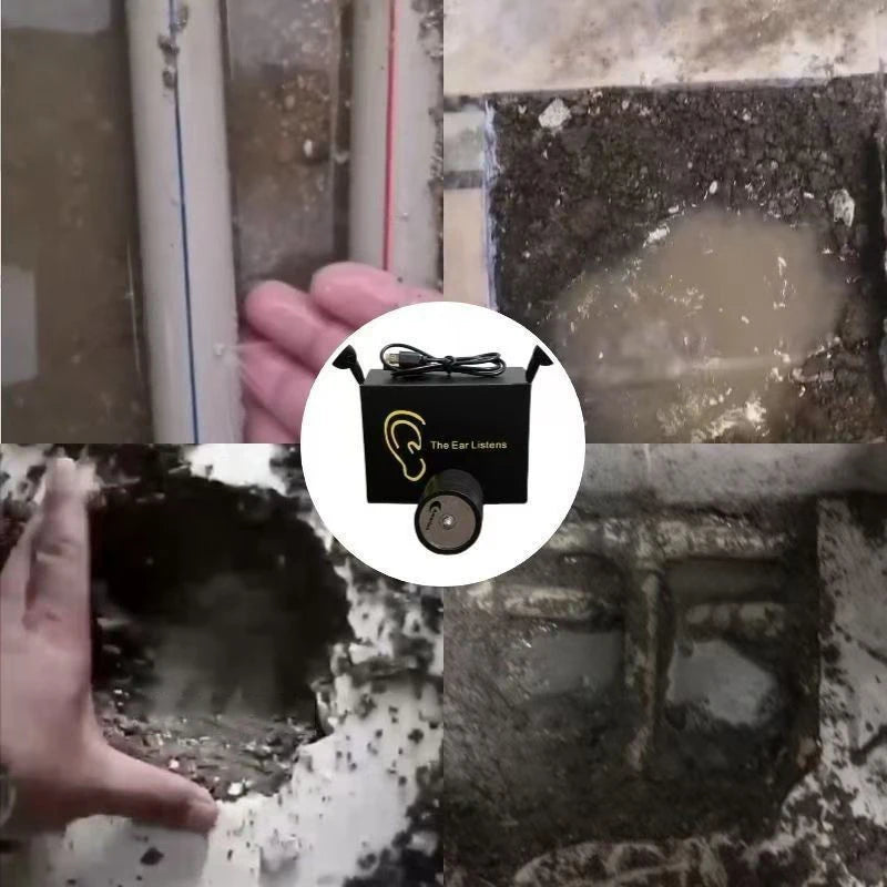 Water Leak Sound Detector for Pipelines – Compact ABS