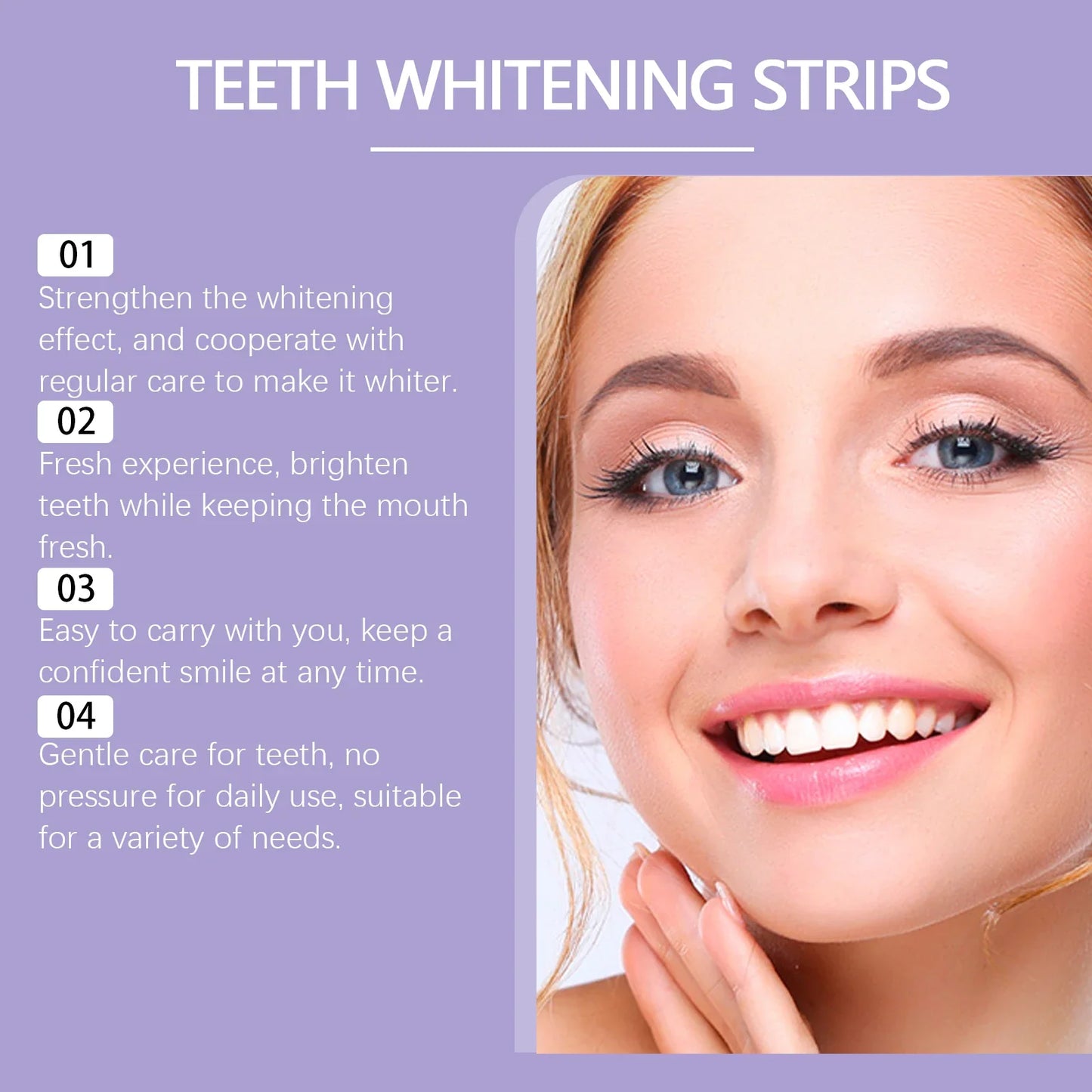 Oralhoe Purple Teeth Whitening Strips – 7pc Stain Removal