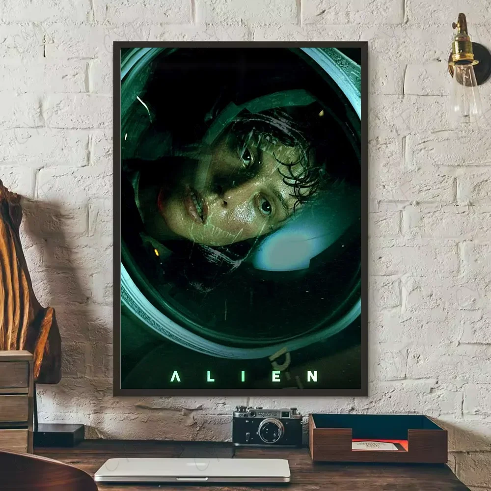 Classic Sci-Fi Alien Movie Poster Canvas Wall Art | Unframed
