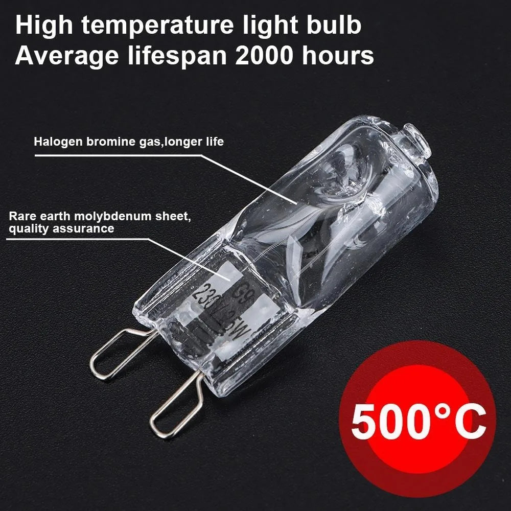 10pcs G9 Halogen Light Bulbs Quality Energy Saving 220V Filament Lamp High Temperature Resistant 25W/40W/60W Warm White Ovens Peaceful Pleasures Health and Wellness
