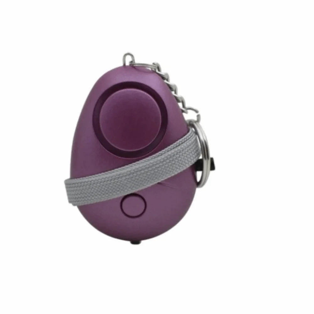 Sound Alert Loud Siren Personal Alarm LED Flashlight 130dB Sound Emergency Alarm Egg-shaped Safety Alarm Elderly Peaceful Pleasures Health and Wellness Purple