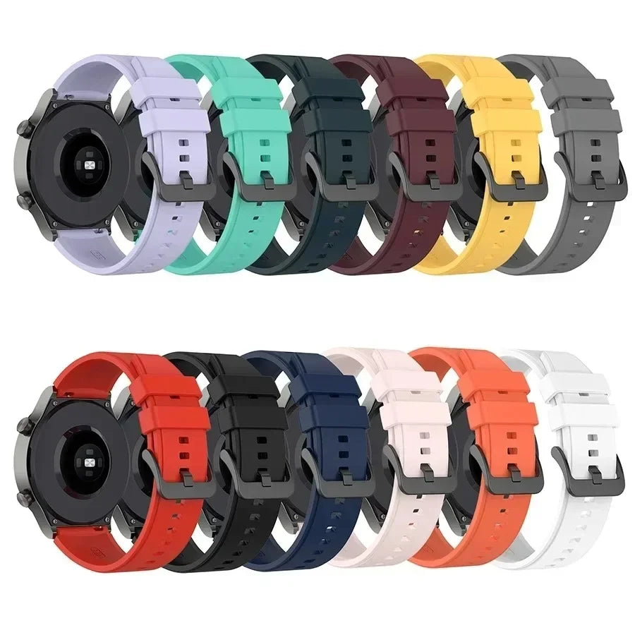 20mm 22mm Silicone Watch Strap for Amazfit Garmin Samsung Peaceful Pleasures Health and Wellness