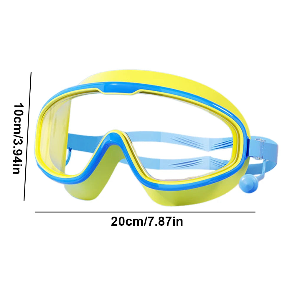Kids Swim Goggles Anti Fog Swimming Goggles Large Frame HD Swim Glasses UV Protection Swimming Goggles for Diving Snorkeling Peaceful Pleasures Health and Wellness