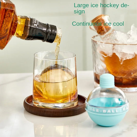 Whiskey Ice Mold Ball, Premium Flexible Silicone Ice Cube Tray with Large Round Ice Balls for Party and Bars ice bucket maker Peaceful Pleasures Health and Wellness