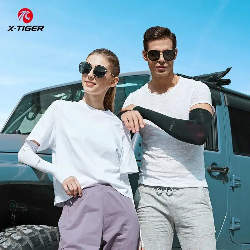 X-TIGER 4 Pairs UV Cooling Arm Sleeves – Unisex Sport Cover