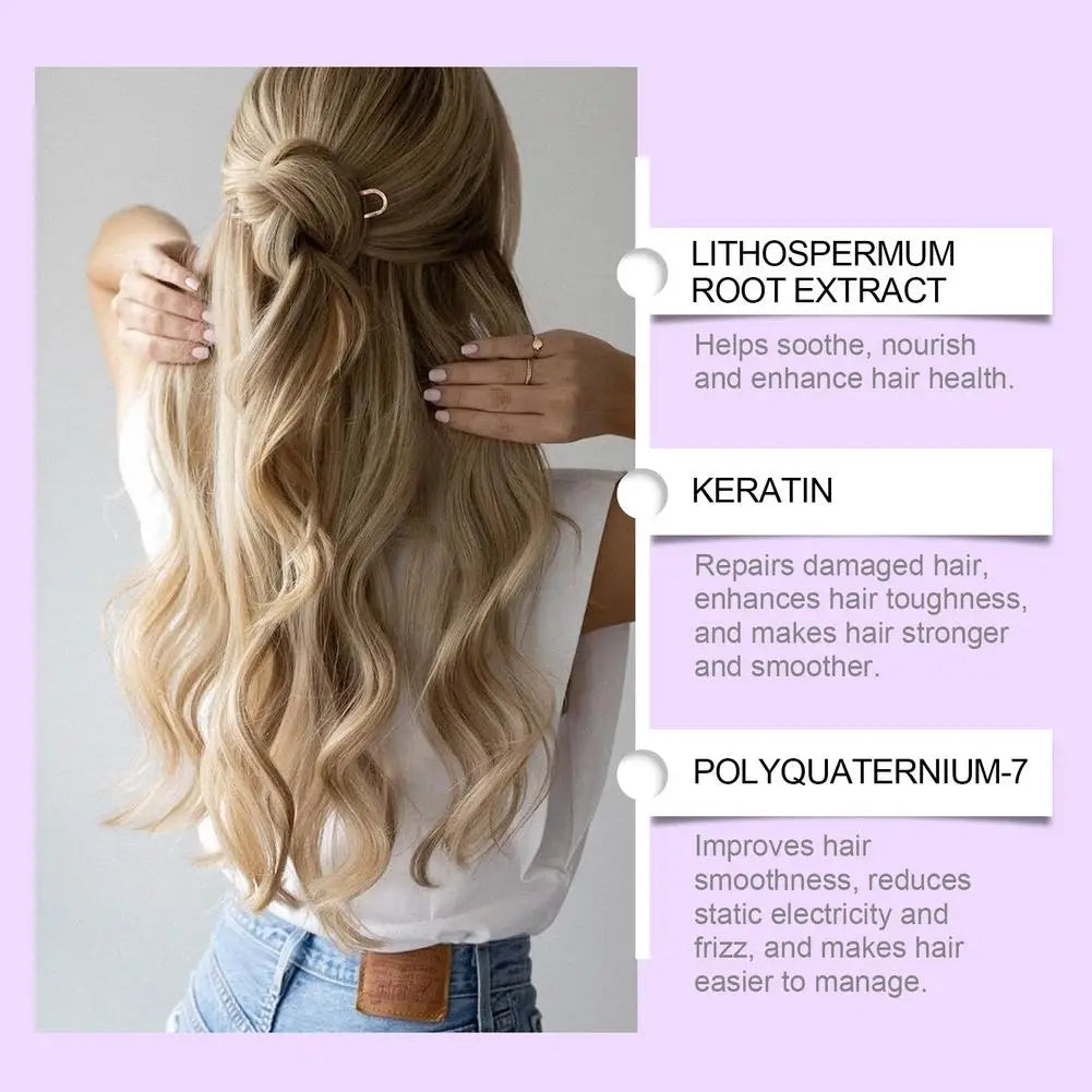 Purple Toning Hair Mask 100g – Anti-Yellow Keratin Deep Conditioner for Blonde, Silver & Gray Hair Peaceful Pleasures Health and Wellness