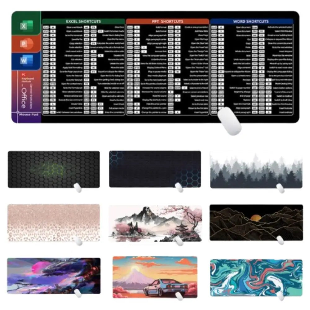 Large Gaming Mouse Pad – Stitched Edge Non-Slip Desk Mat