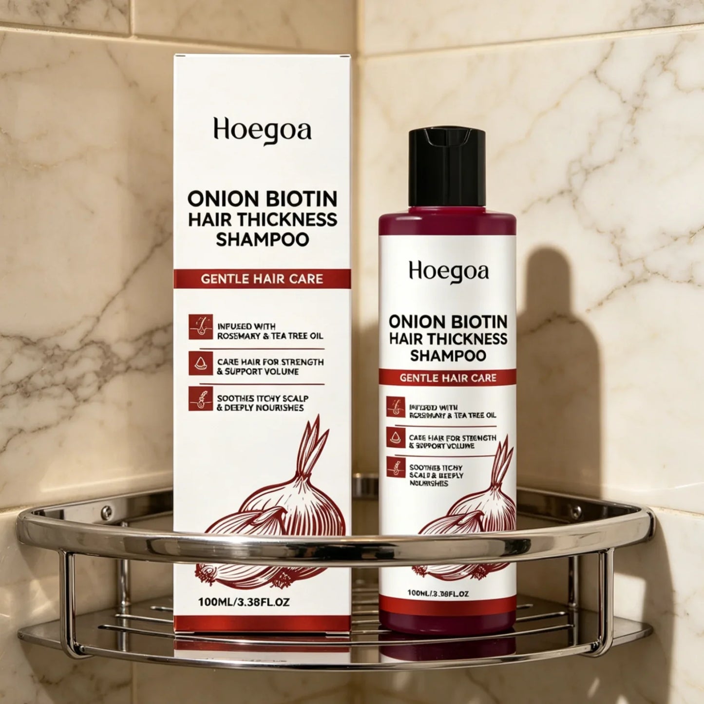 Hoegoa Onion Biotin Shampoo – Scalp Soothing & Nourishing