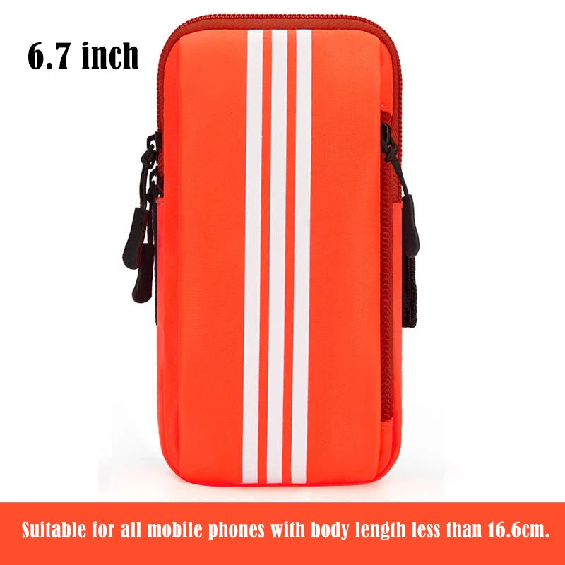 armband on the phone running bag for phone bags accessories wrist armbands mp3 mp4 bags sport phone cell phone accessories woman Peaceful Pleasures Health and Wellness Orange(6.7 inch) China Mainland
