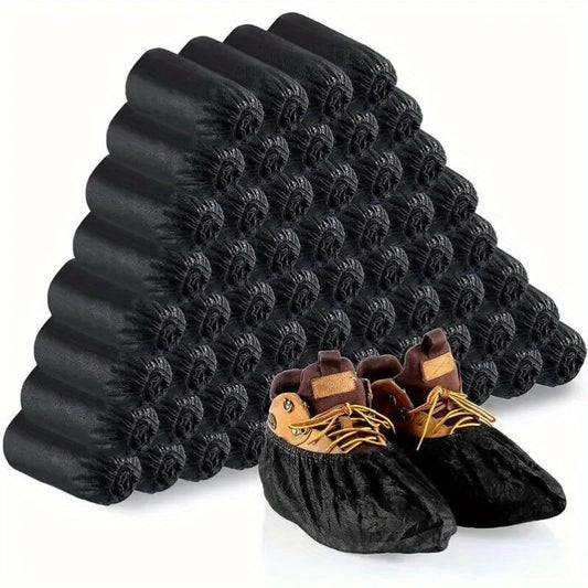 100-Pack Disposable Non-Slip Shoe Covers | Non-Woven Booties Disposable Shoe Covers Oasis Select 100pcs