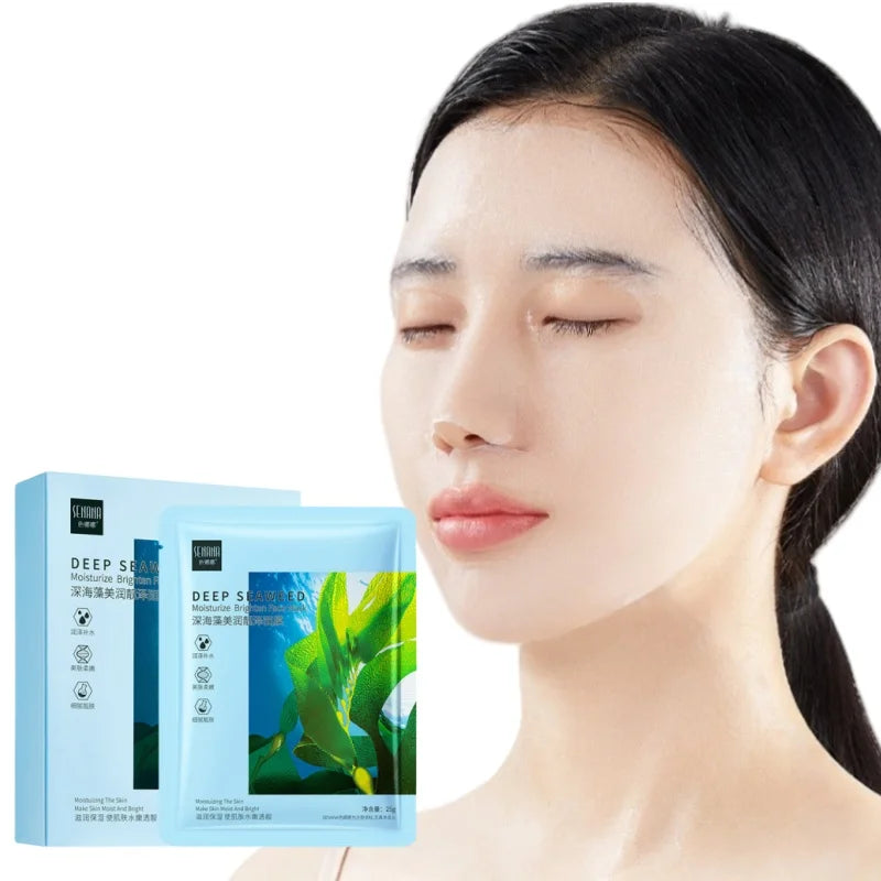10-Pack Seaweed & Hyaluronate Hydrating Sheet Face Masks