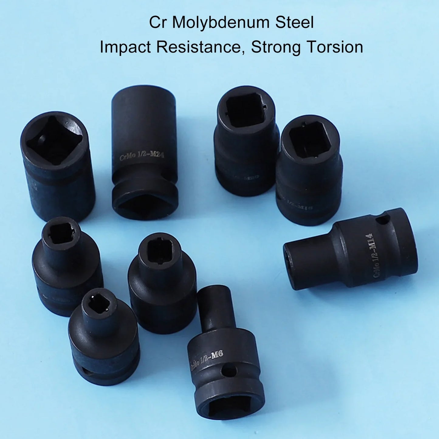 9 Tap Sockets Cr Molybdenum Steel 1 Drive Square Socket Electric