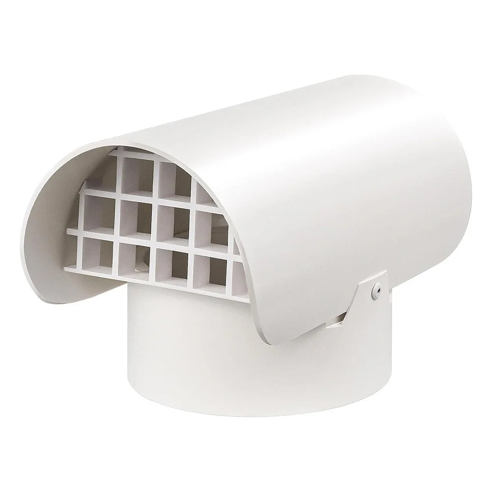 Exhaust Port Cover Pvc Ventilation Cap Radon Fan Ducts Fume Roof Air