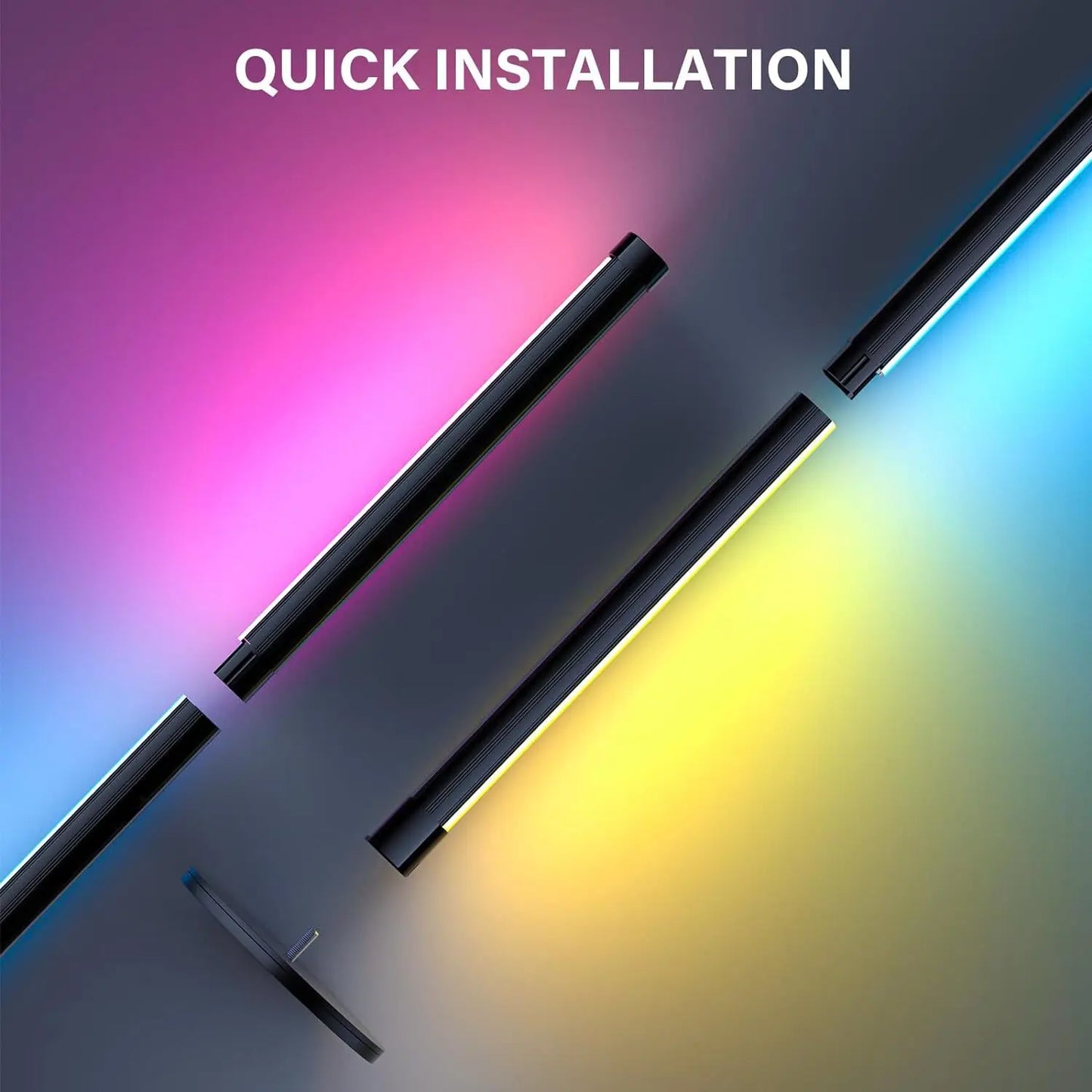 RGB Dimmable LED Floor Lamp | Minimalist Mood Light for Bedroom