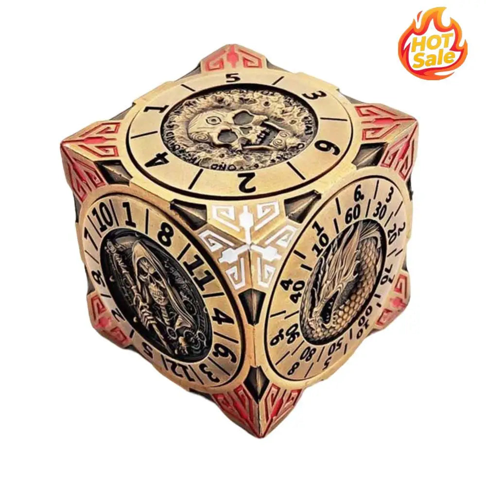 7-in-1 Metal Mechanical Gyroscope Dice for DnD RPG Games