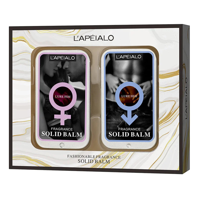 Pheromone Solid Perfume Longlasting Fragrance Attract The Opposite Sex Charm Perfume Romantic Date Fresh Portable Travel Perfume Peaceful Pleasures Health and Wellness SET B 10g
