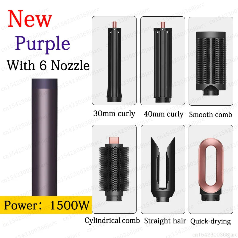 SenCiciMen X9 6-in-1 Hot Air Brush & Auto Curling Iron Styler