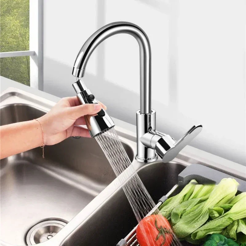360° Rotating Faucet Extender – 3-Mode Water Saving Spray Head