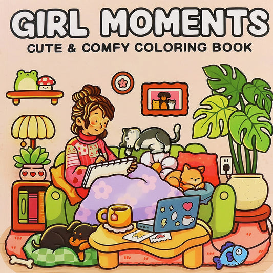 Cozy Atmosphere Relaxing Coloring Book Adults Teens Bold Peaceful Pleasures Health and Wellness