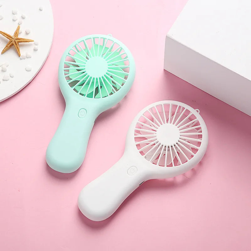 Cute Mini Portable Fan USB Charging 3-speed - Handheld Small Electric Fan Fan for Men and Women Suitable for Room Home Peaceful Pleasures Health and Wellness