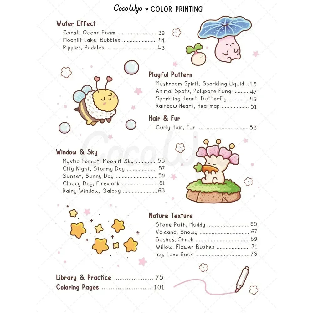 Coloring Book Adults Kids How Draw Patterns Easy Fun Step-by-step