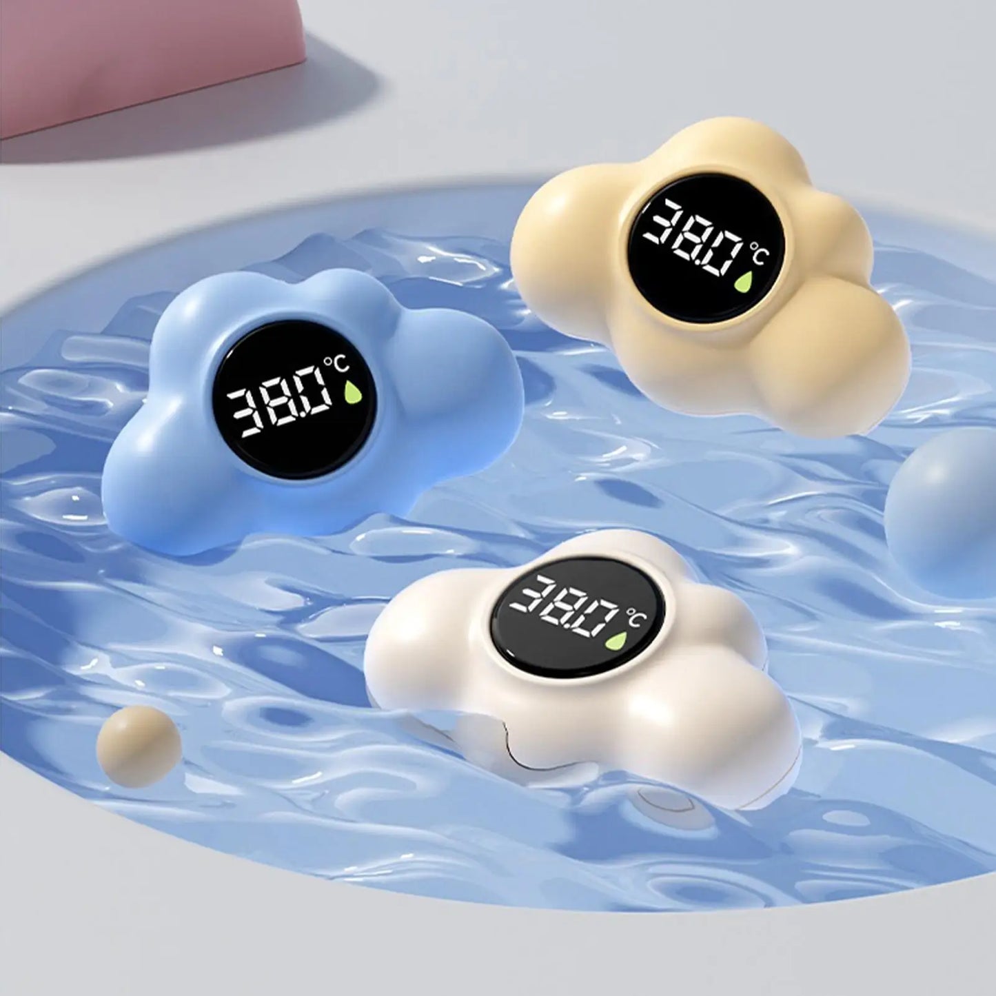 Baby Bath Thermometer – LED Tub Water Temperature Monitor
