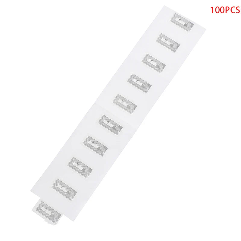 100-Pack NFC NTAG213 Sticker Tags 13.56MHz RFID Wet Inlay