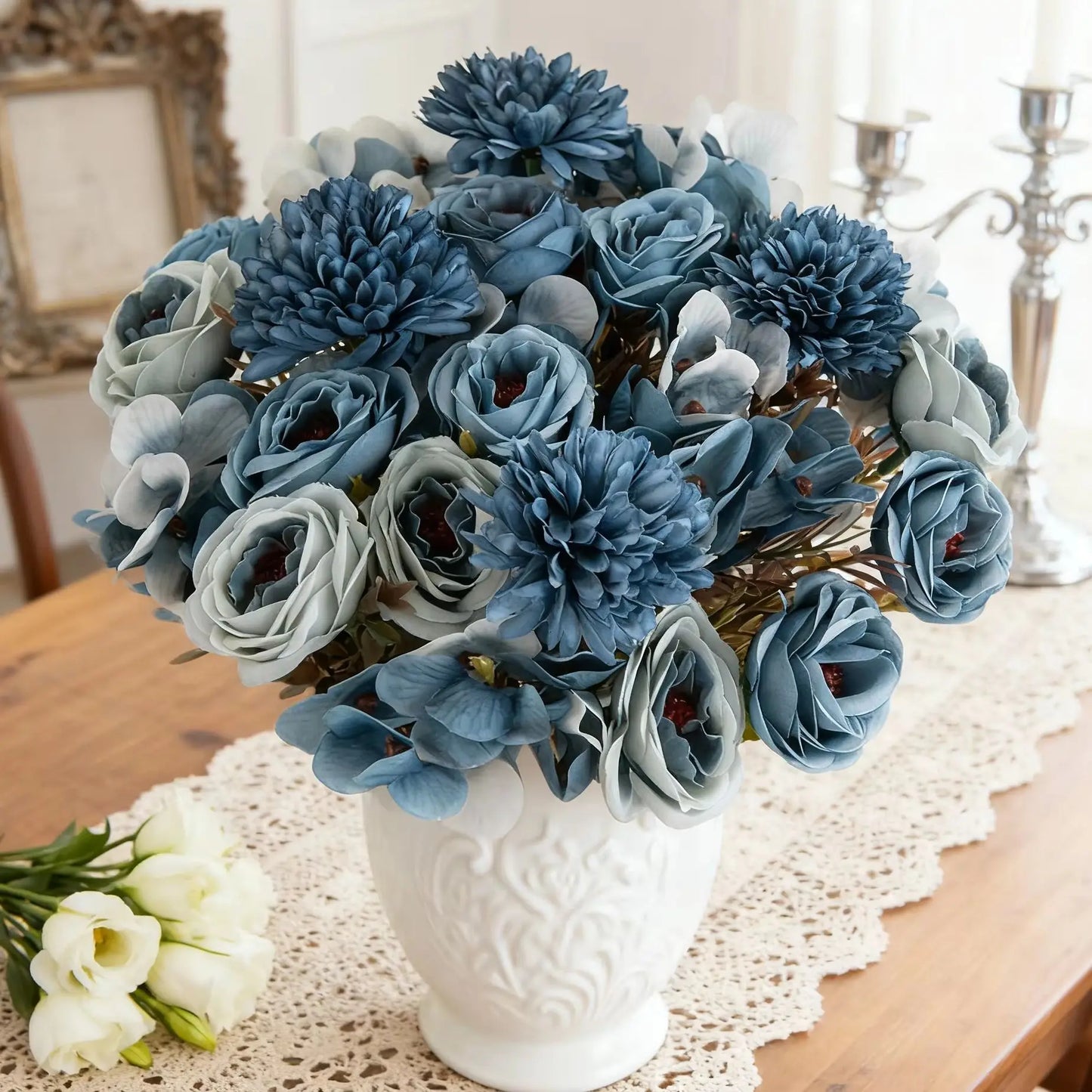 Artificial Silk Roses Bouquet | Wedding, Home & Party Décor