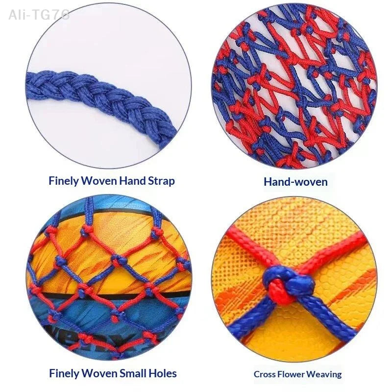 Nylon Mesh Ball Net Bag – Soccer, Basketball & Volleyball