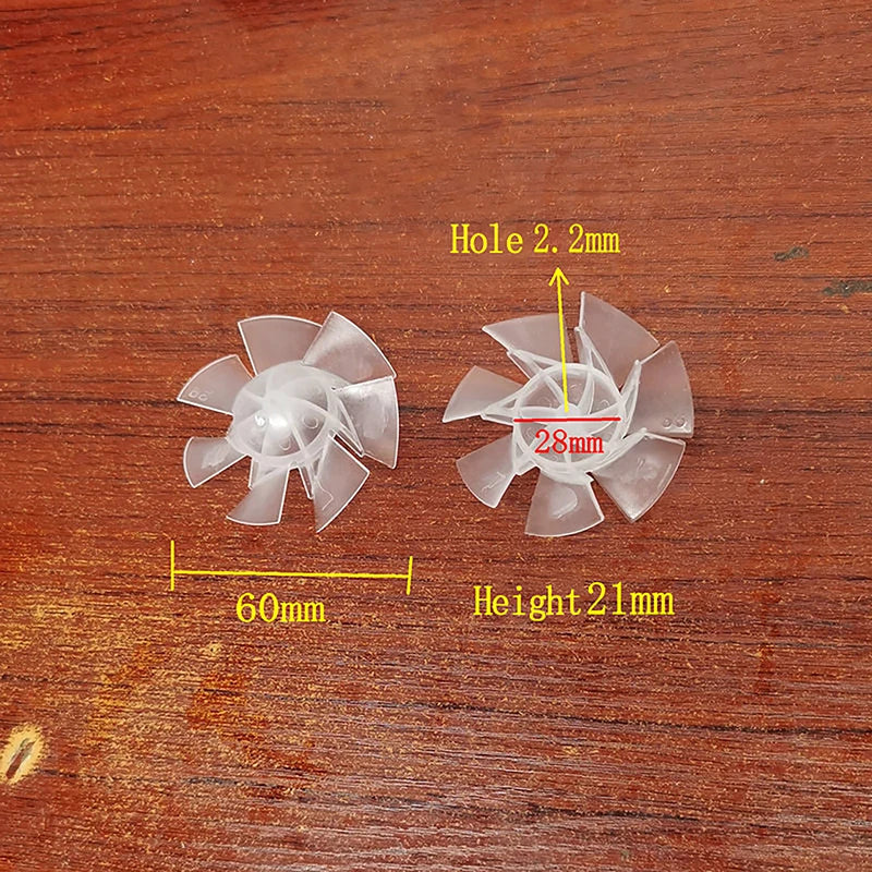 7-Blade Plastic Cooling Fan Blade for Hair Dryer 35–65mm