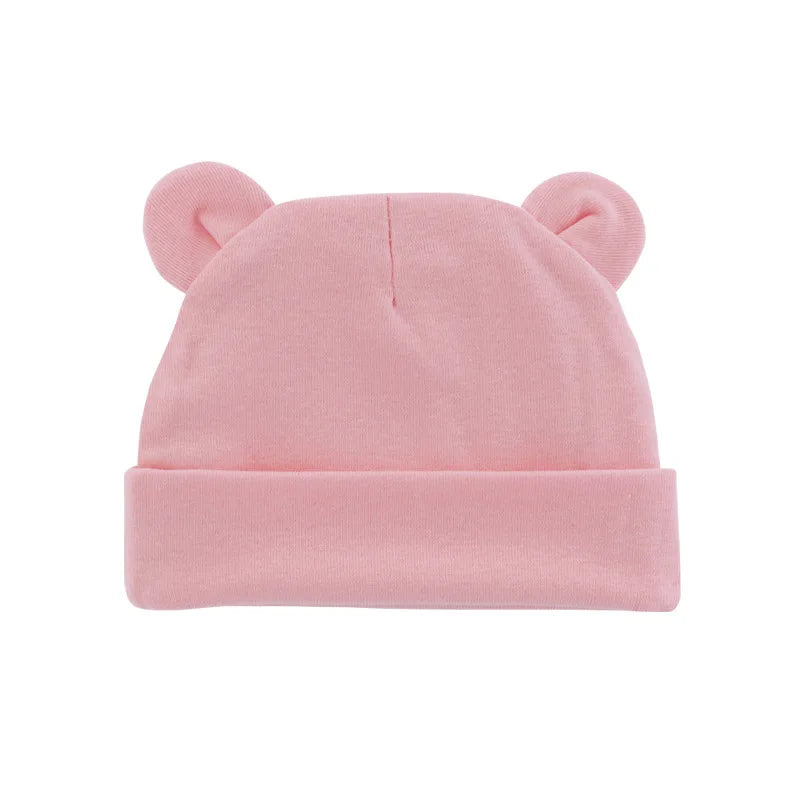 Soft Cotton Newborn Baby Beanie Hat | Unisex 0-12 Months