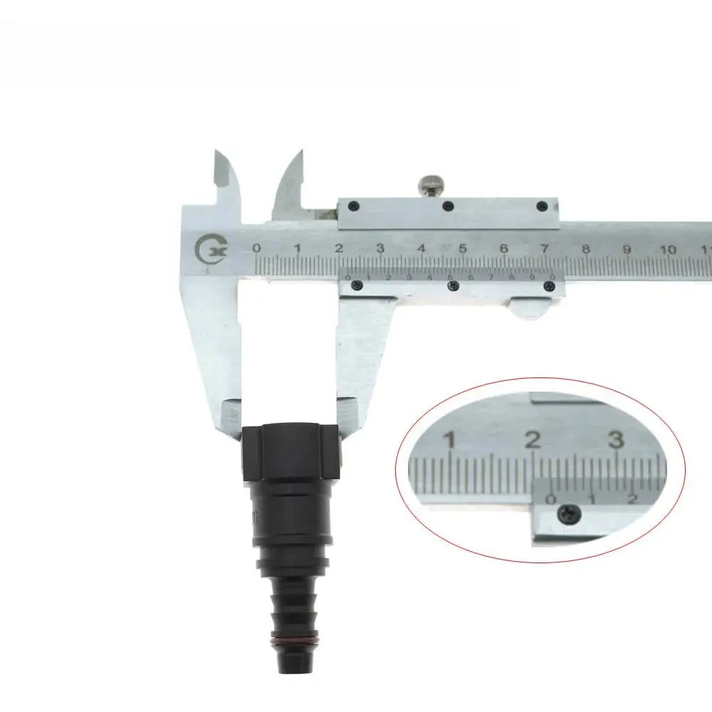 2/5/10 New ID8 9.89 Car Fuel Line Hose Coupler Nylon Quick Release Connect Connector Rubber Fuel Line Hose Coupler Car Tools Peaceful Pleasures Health and Wellness