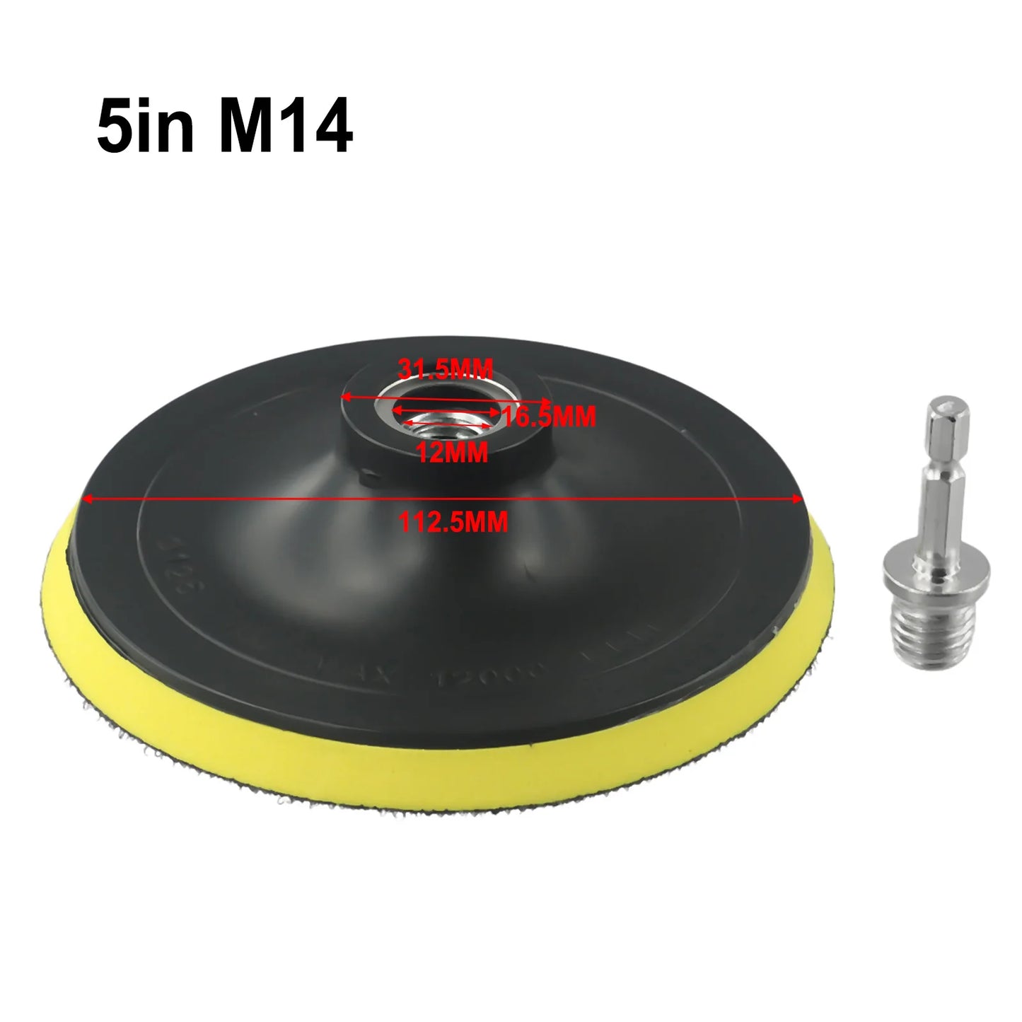 Polishing Disc 3- Self-adhesive Grinder Hex Shank Polyurethane Metal