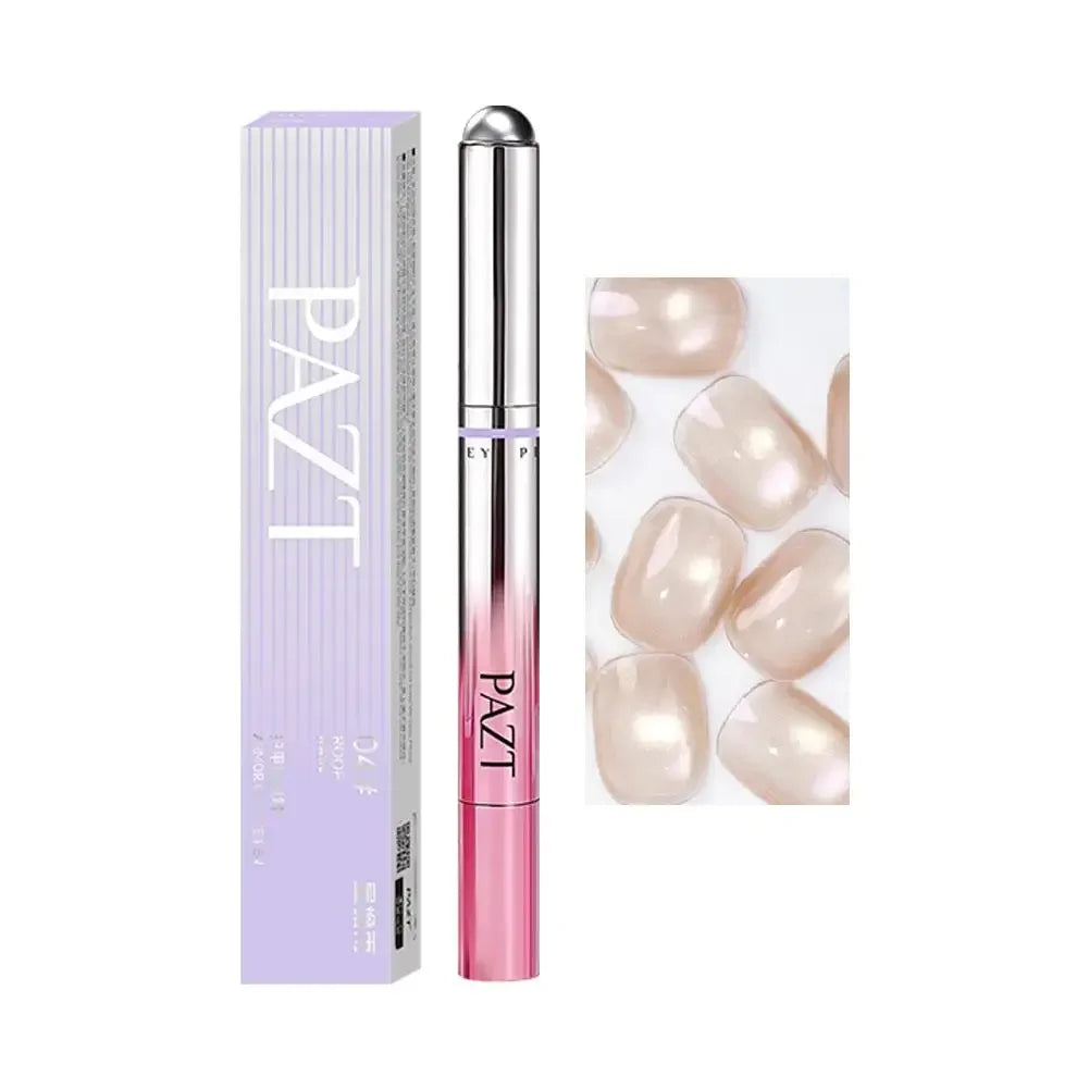 Professional Cat Eye Gel Nail Art Pen with Tiny Magnetic Beads, Nude Color Cat Eye Effect Design, for Beginners Daily DIY Tools Peaceful Pleasures Health and Wellness 04