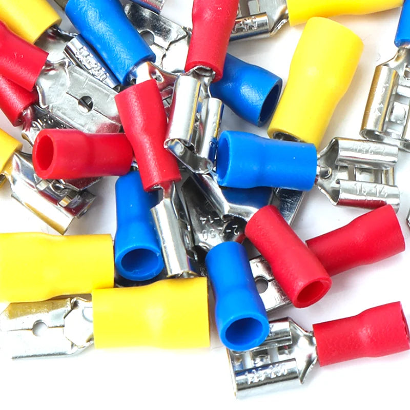 20pcs FDD MDD Female Male Insulated Electrical Crimp Terminal for 1.5-2.5mm2 Cable Wire Connector Peaceful Pleasures Health and Wellness