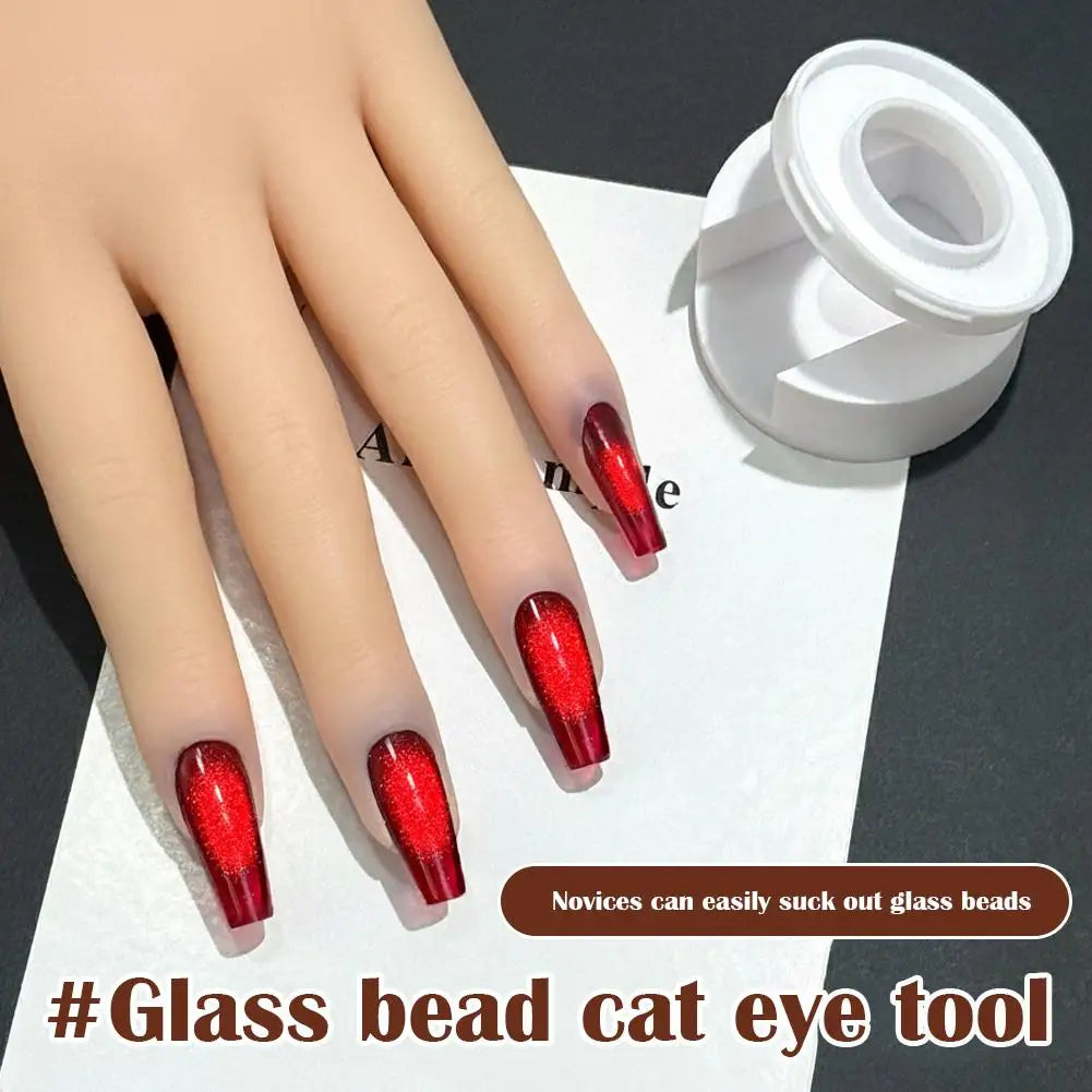 Cat Eye Magnet Nail Art Tool – Double-Ended Magnetic Bead Stick for Gel Nails Peaceful Pleasures Health and Wellness