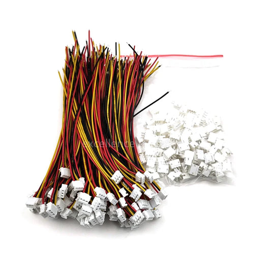 100sets ZH 1.5mm 3-Pin JST Connector Plug with Wire 10cm/15cm/20cm Peaceful Pleasures Health and Wellness 150 mm