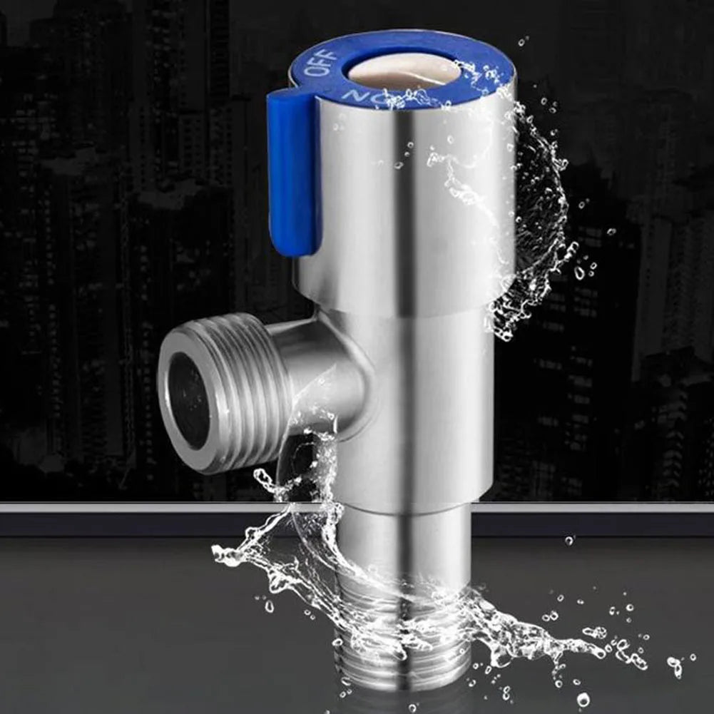 Stainless Steel Triangle Valve 1 2 Bathrooms Kitchens Cold Water Stop