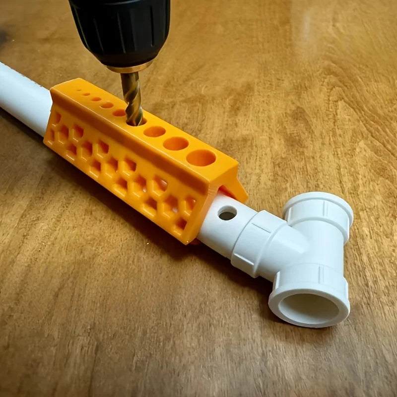 Ten Hole Drilling Guide Firmly Fixed PVC Pipe Non-slip Precise Drill