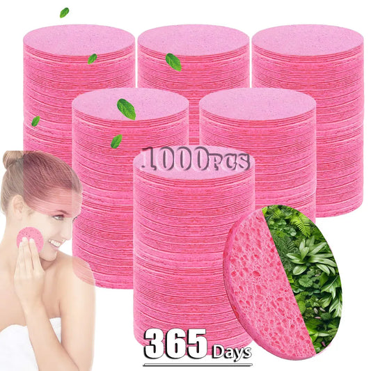 Natural Wood Pulp Compressed Face Cleansing Sponge Puffs Face Cleansing Sponge Oasis Select