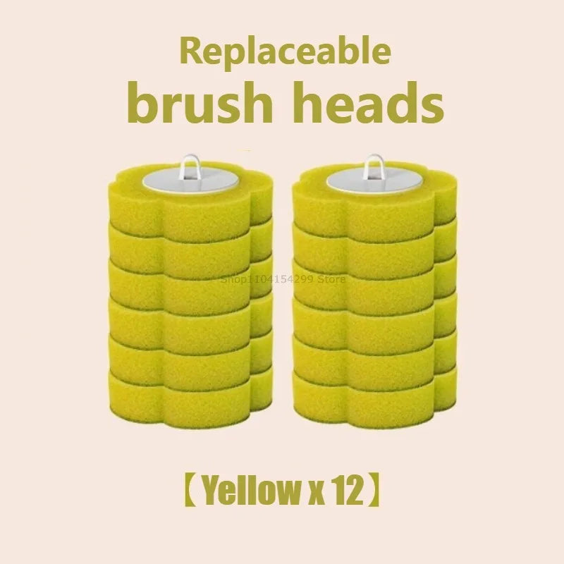 Disposable Toilet Brush Kit | Long Handle & Wall Mount