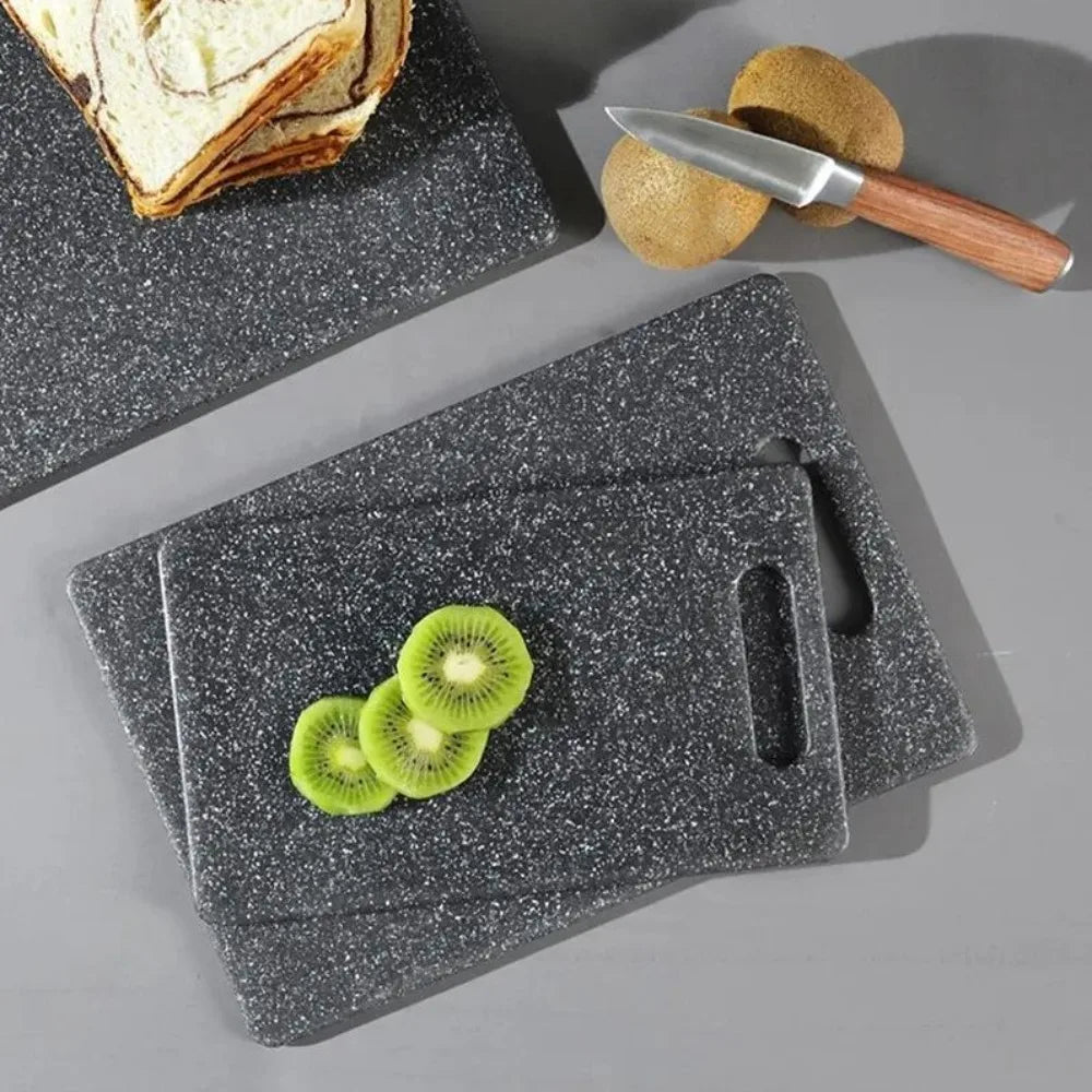 Marble Texture PP Cutting Board Antibacterial Double-sided Vegetable Cutting Board Anti-mildew Non-Slip Meat Chopping Board Peaceful Pleasures Health and Wellness