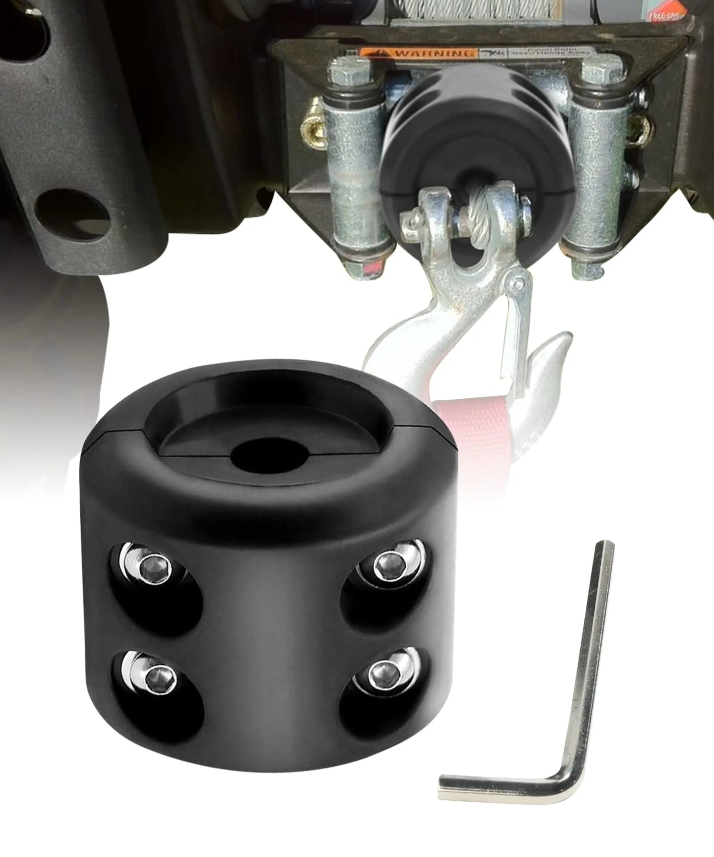 Winch Stopper Cable Truck UTV ATV Rubber Universal Hook Rope Line
