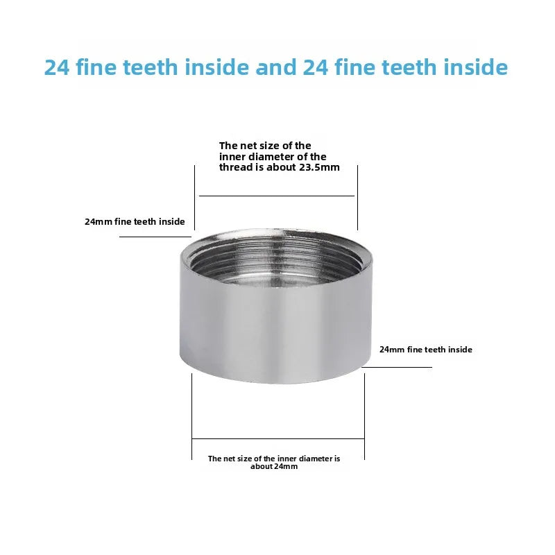 Faucet Thread Adapter 16–32mm Internal & External Fine Tooth