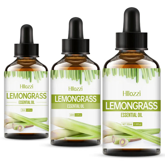 Hllozzi Lemongrass Essential Oil | Diffuser, Candles & Aromatherapy Essential Oil Oasis Select