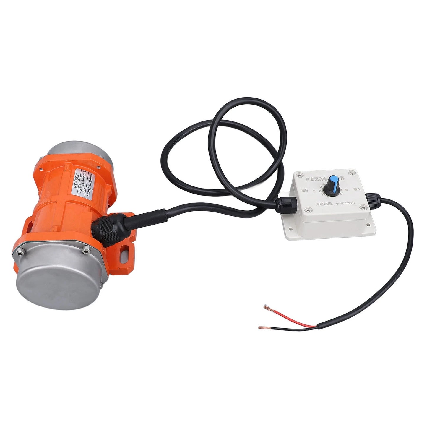 DC 12V Concrete Vibrator Motor 4000RPM Brushless Aluminum Alloy IP65