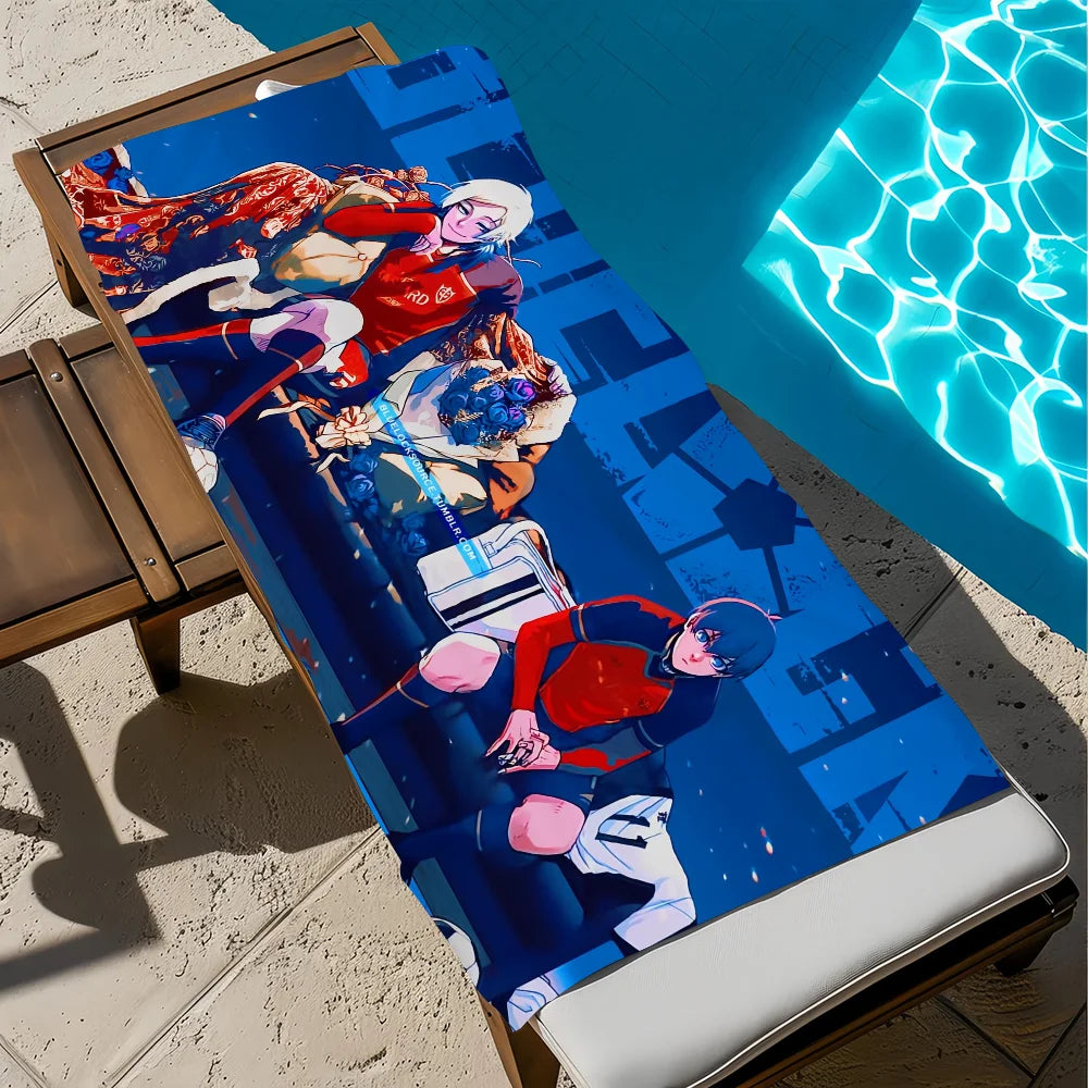 Blue Lock Anime Beach Towel | Quick Dry Soft Towel – 11 Sizes